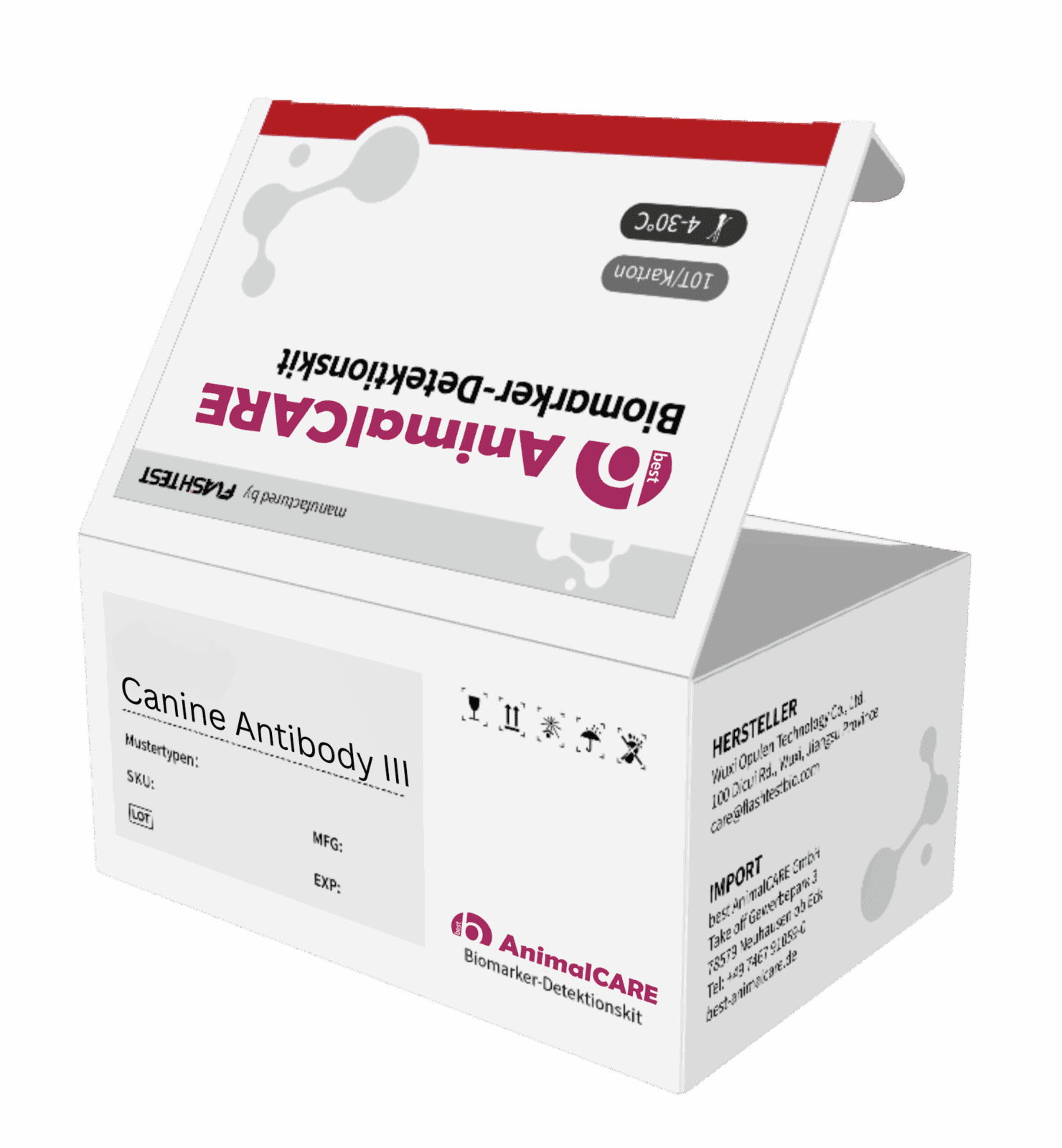 FPV/FHV/FCV IgG - Feline Antikörper III - FIA-Testkit