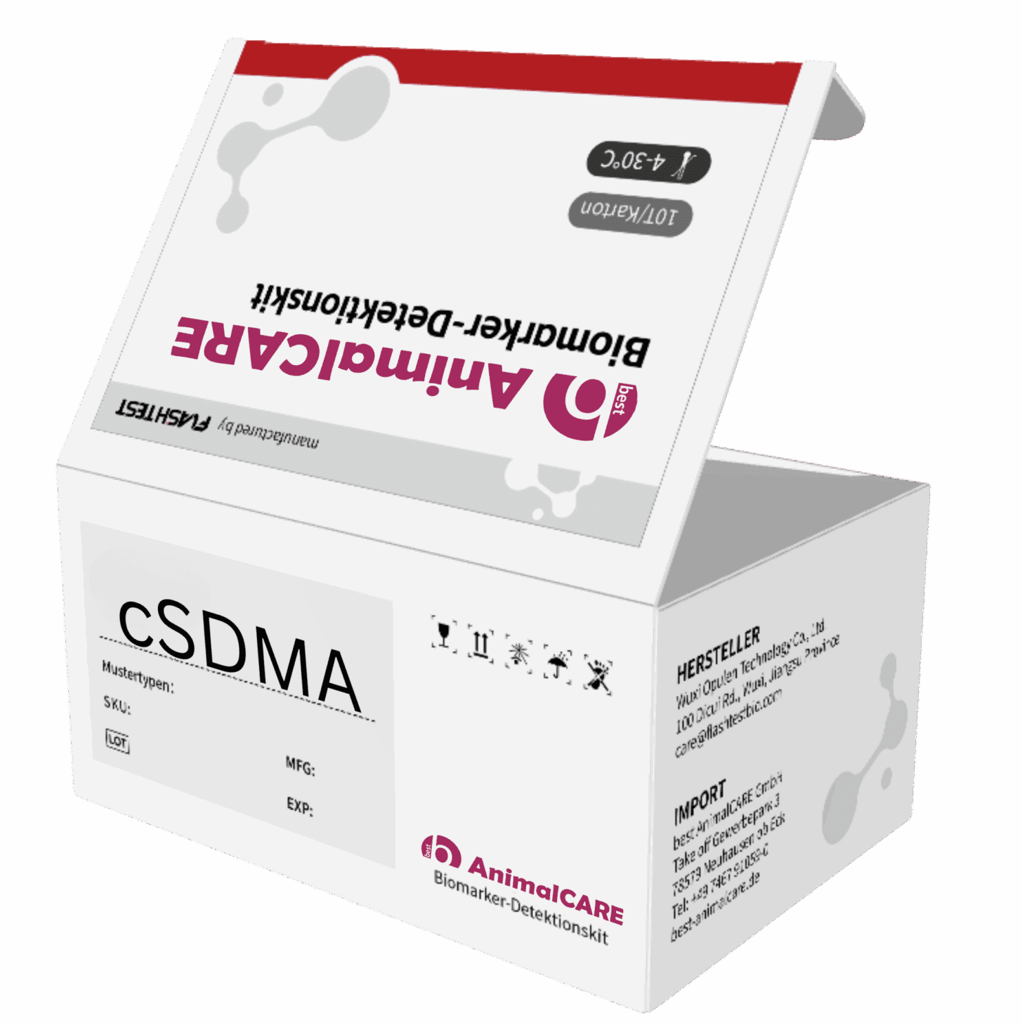 cSDMA - Canines symmetrisches Dimethylarginin - FIA-Testkit