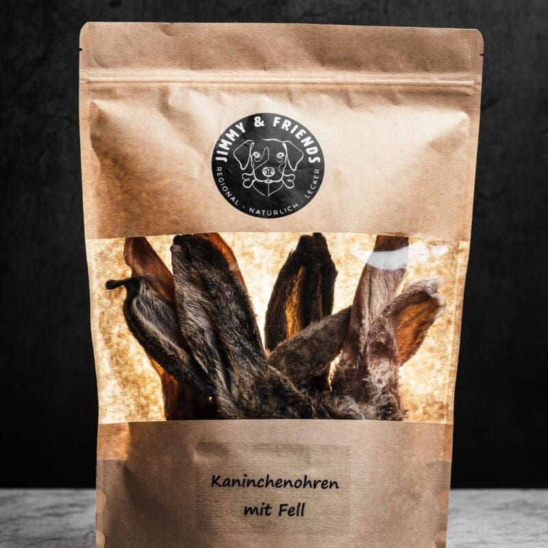 Kaninchenohren mit Fell, 10 Stück
